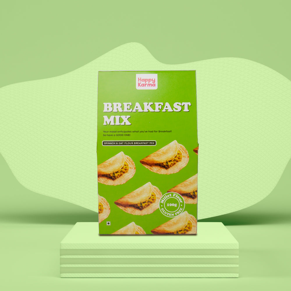 Happy Karma Breakfast Mix | Oats Spinach | 150g