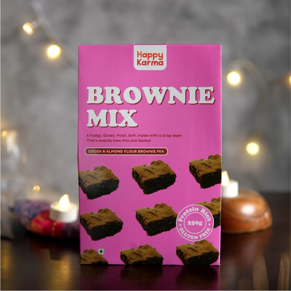 Happy Karma Brownie Mix | Almond Flour Cocoa | 250g