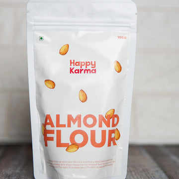 Happy Karma Almonds Flour 150g G- Unblanched- Protein Rich