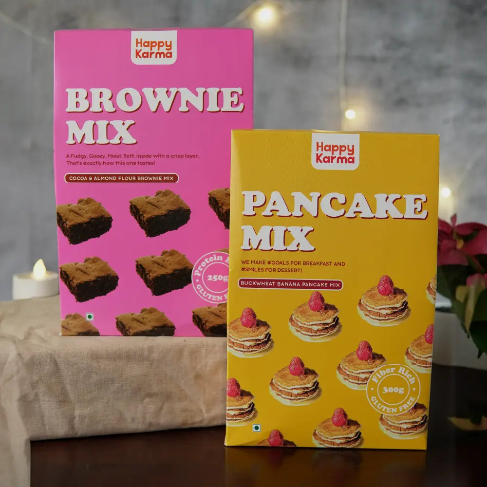 Almond Flour Brownie Mix 250g + Buckwheat Flour Pancake Mix 300g | Combo Pack