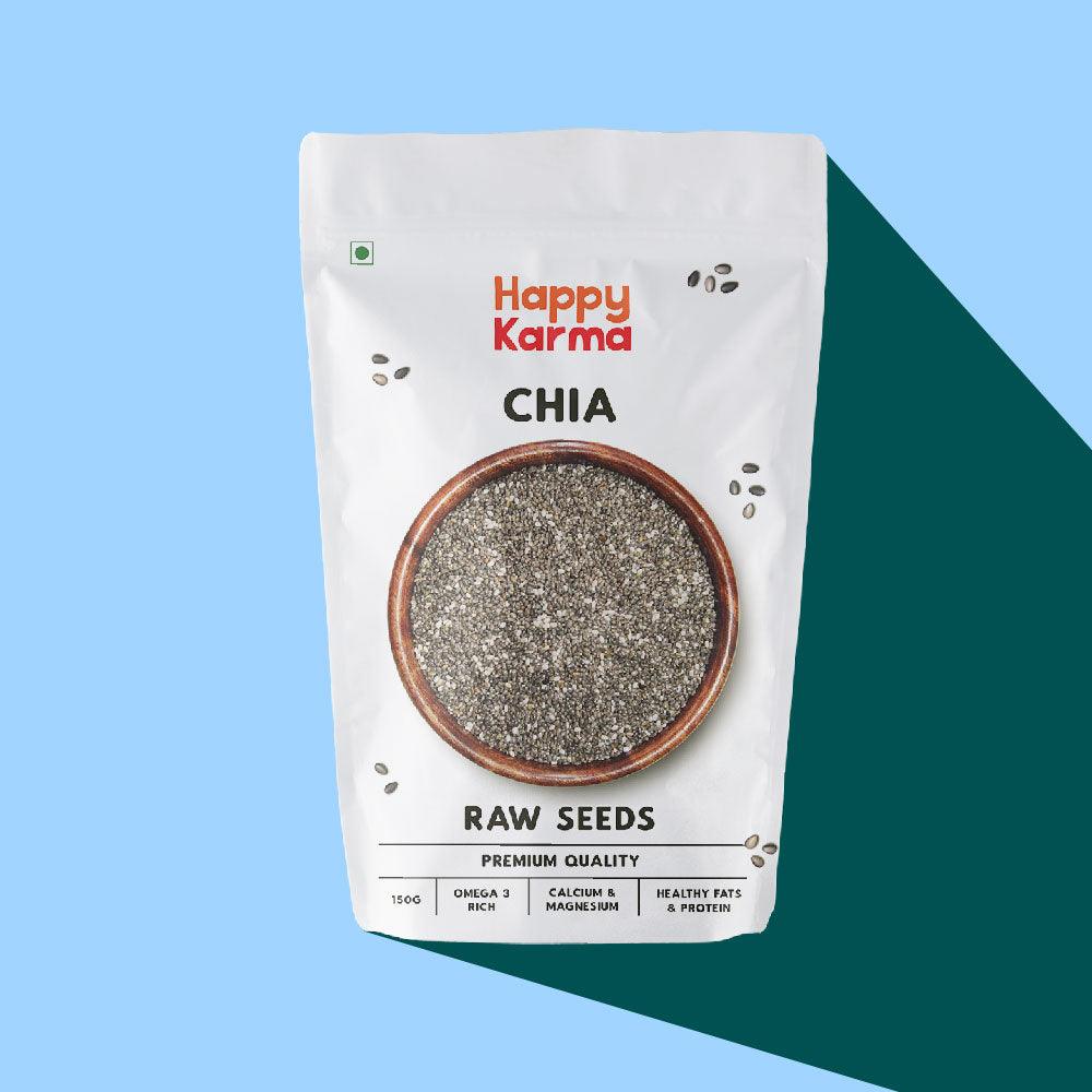 Raw Chia Seeds-High Protein- 150g - Happy Karma