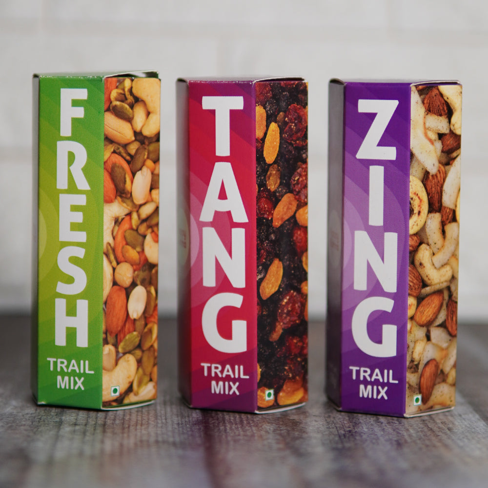 Dry Fruit & Berries Trail Mix G- 30gx3- Fresh | Tang | Zing
