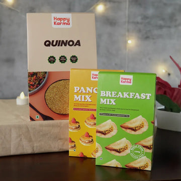 Buckwheat Pancake Mix 100g + Oat flour Breakfast Mix 100g+ Quinoa 650g | Combo Pack