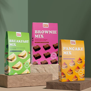 Ready Mix Combo- Buckwheat Mix Pancake+Oat Breakfast Mix+Almond Flour Brownie Mix