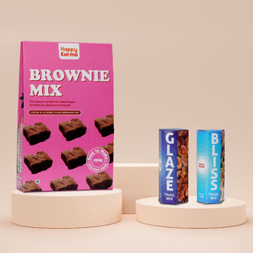 Almond Flour Brownie Mix+ Glaze Trail Mix+ Bliss Trail Mix