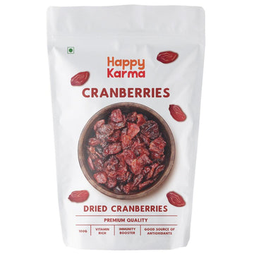 Happy Karma Dried Cranberries-100% Natural - Happy Karma