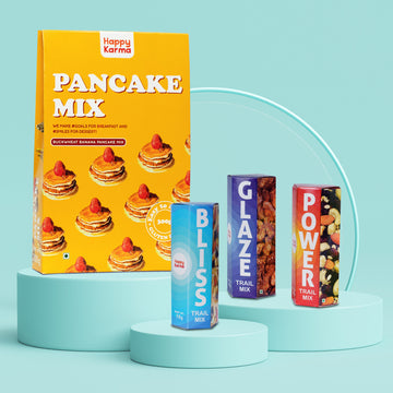 Buckwheat Banana Pancake Mix+ Bliss Trail Mix+ Glaze Trail Mix+ Power Trail Mix | Combo Pack