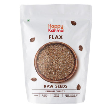 Raw Flax Seeds 400g- Healthy Seeds - Happy Karma