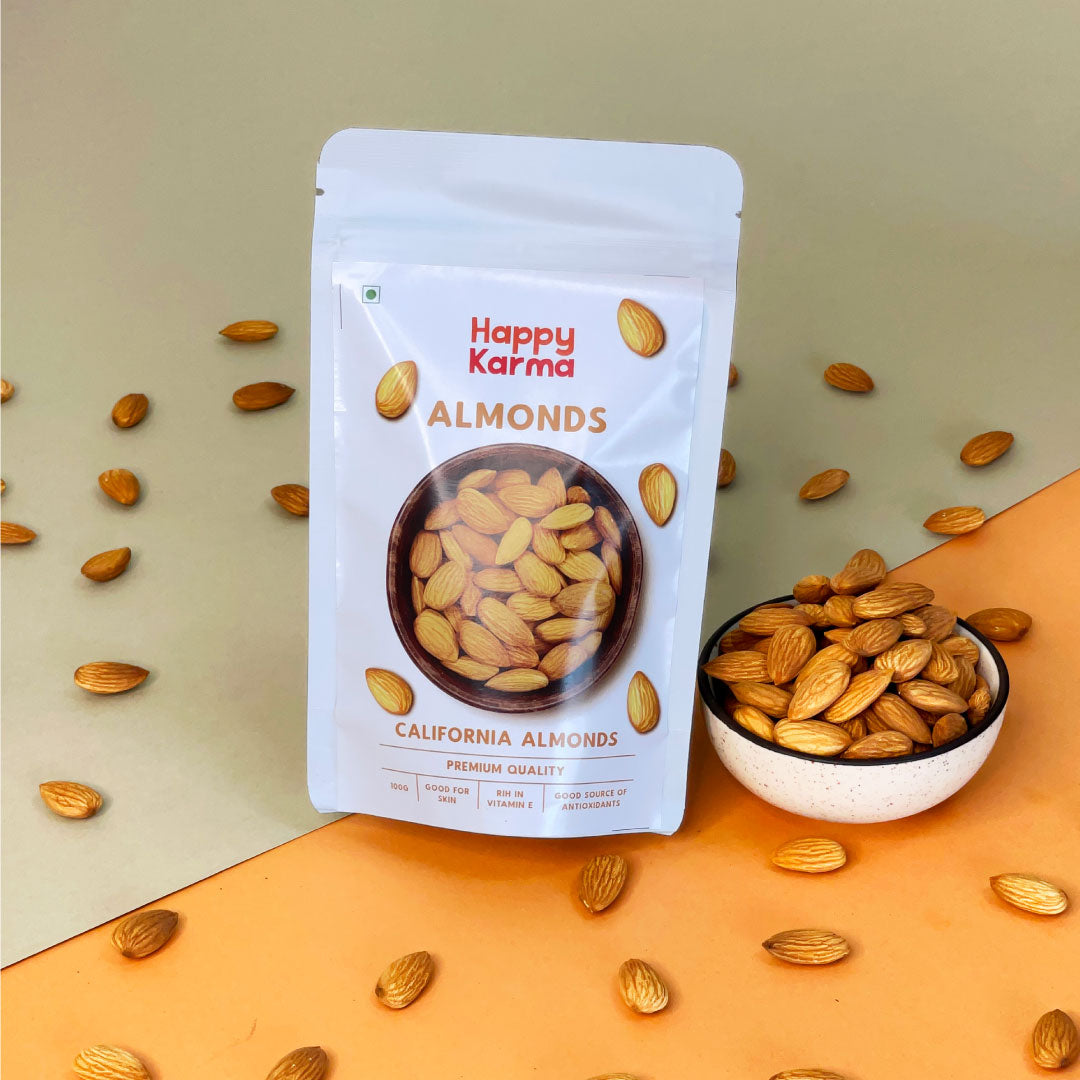 California Almonds 100g-100% Natural Dry Fruits